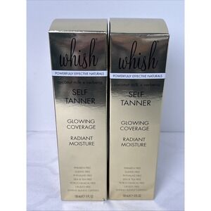 2 Lot Whish Self Tanner Autobronzant Coconut Milk + Verbena 5 Fl Oz/150 ml New